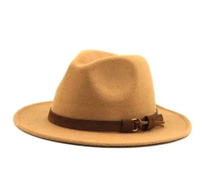 Fedora Hat With Leather Ribbon