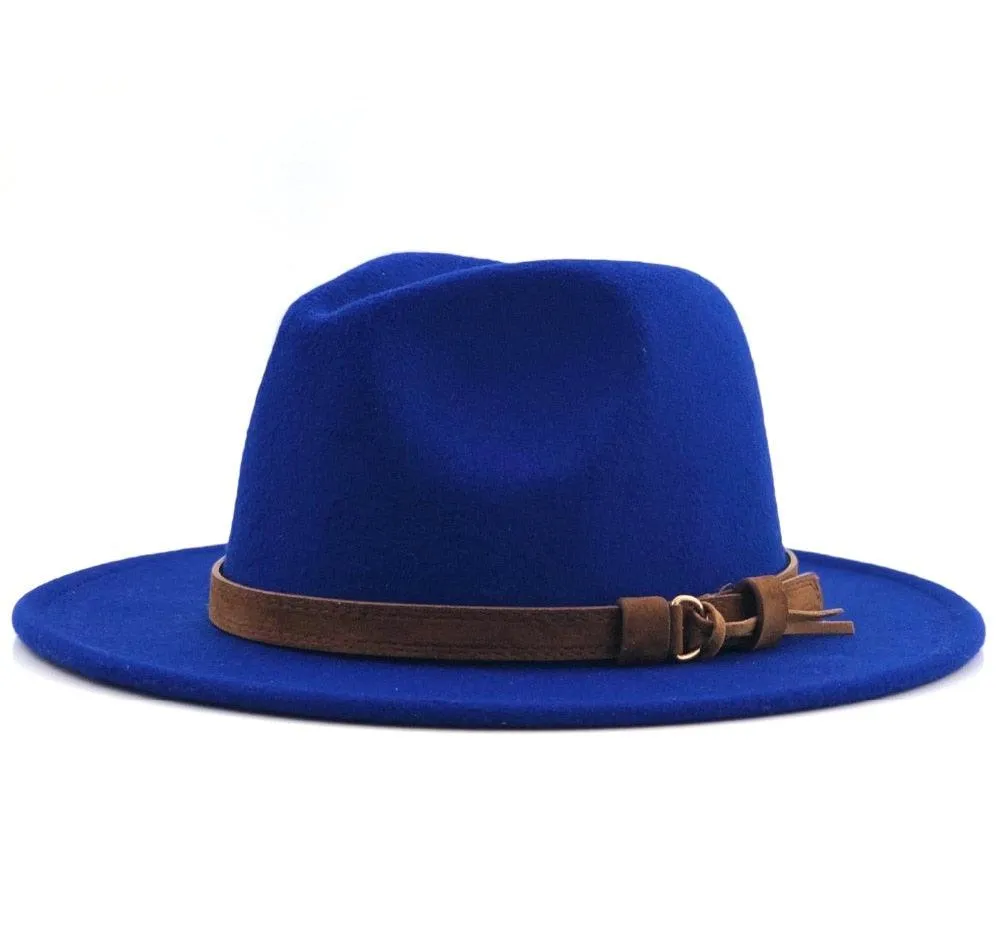 Fedora Hat With Leather Ribbon