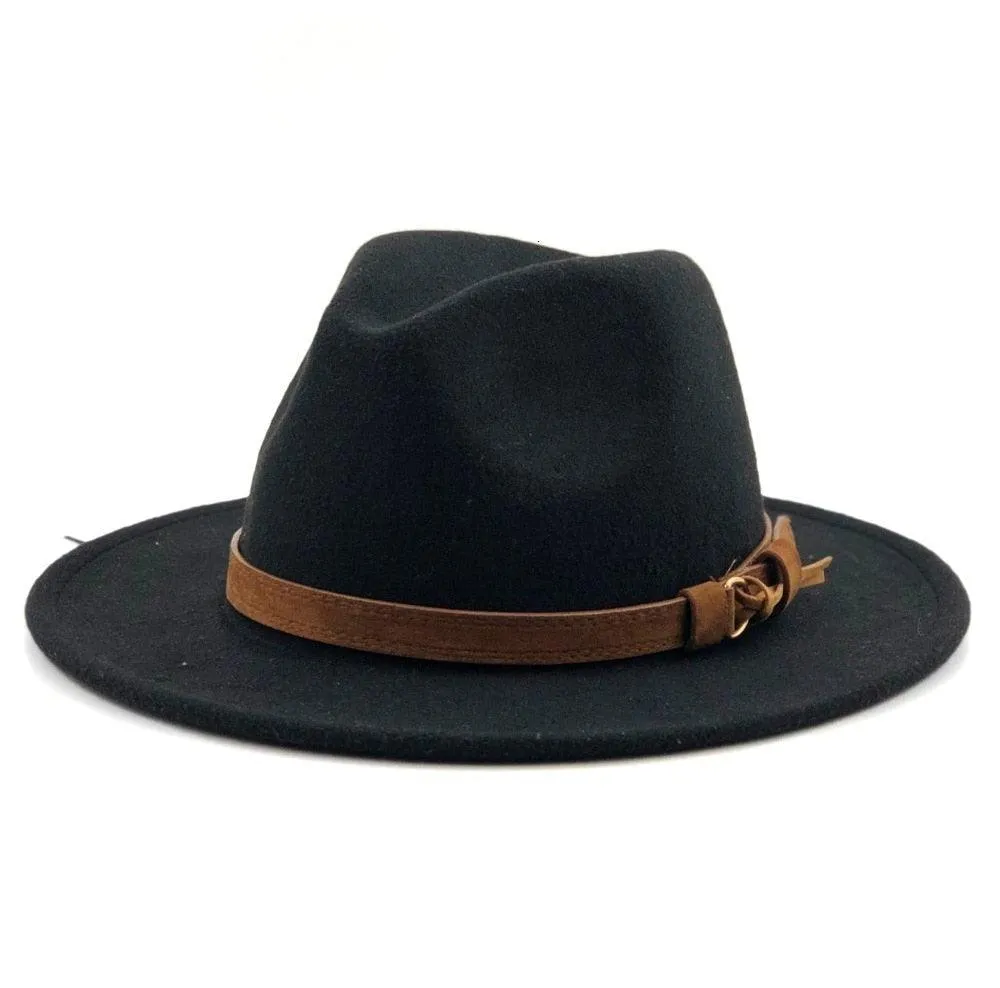 Fedora Hat With Leather Ribbon