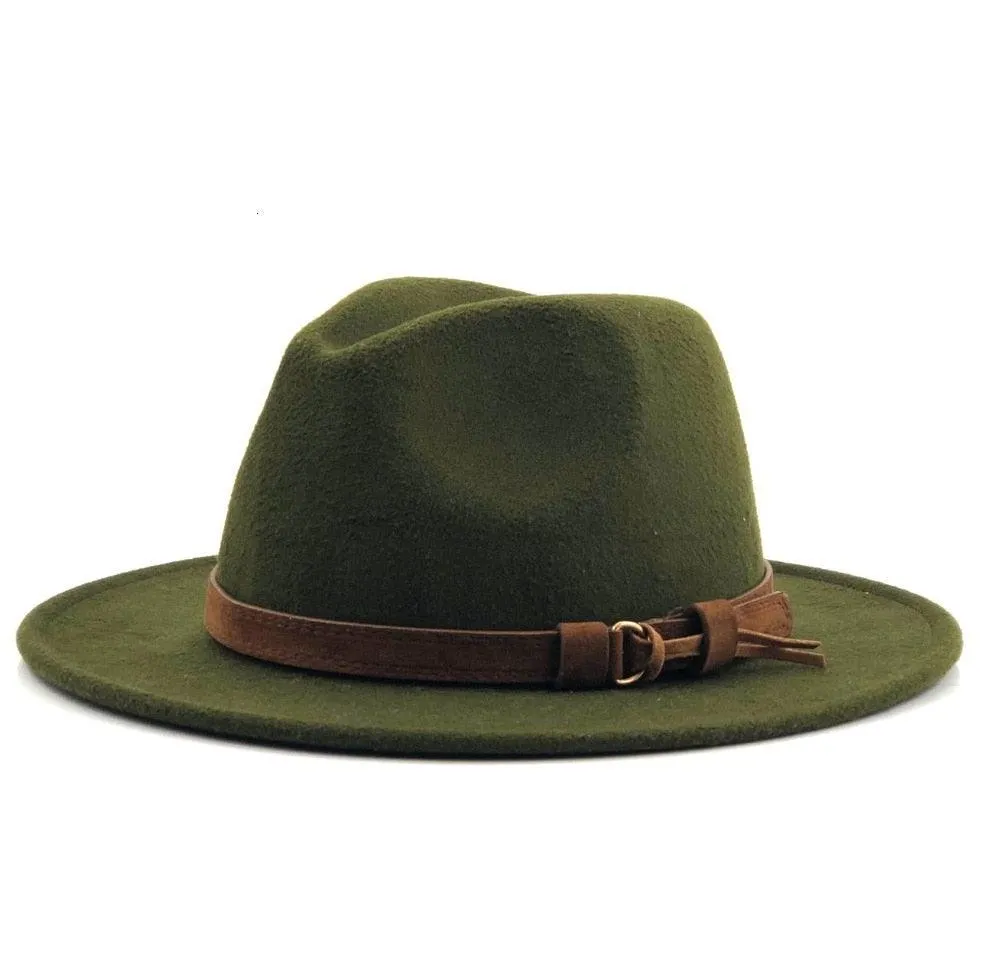 Fedora Hat With Leather Ribbon