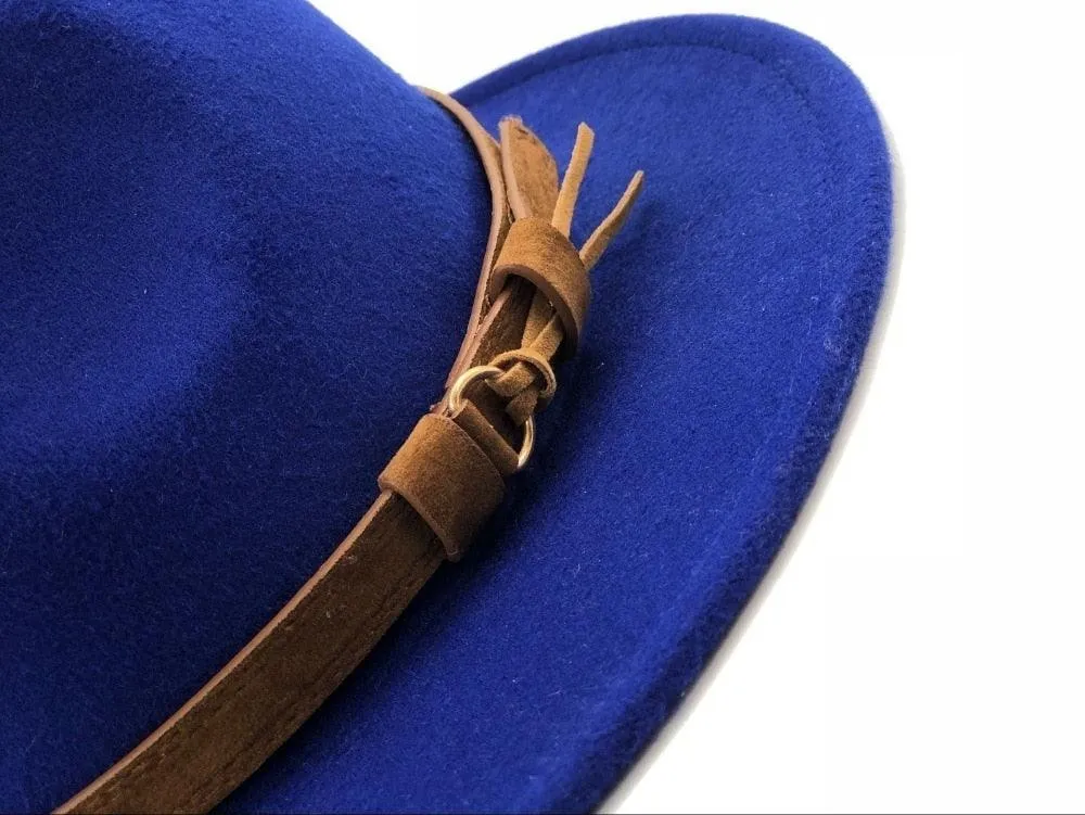 Fedora Hat With Leather Ribbon