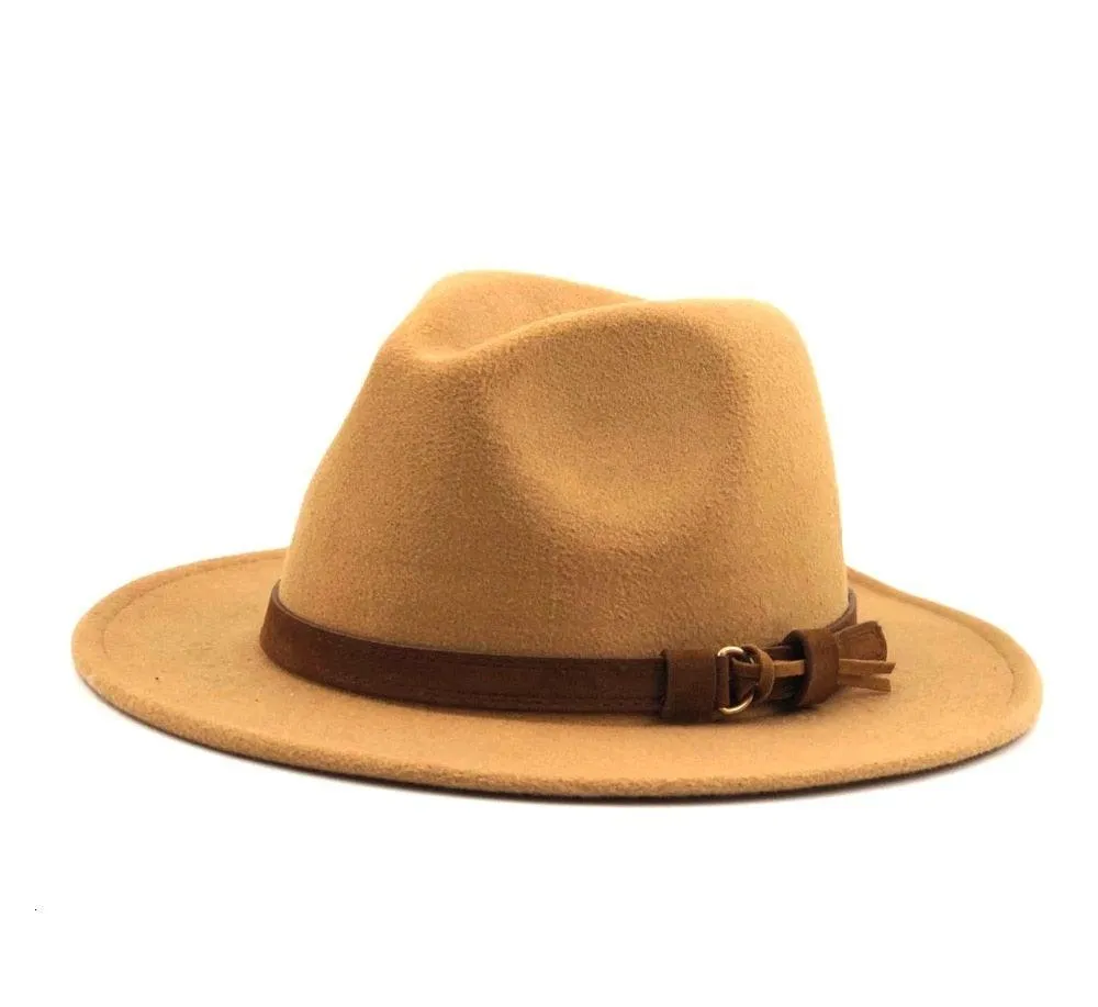 Fedora Hat With Leather Ribbon