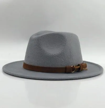 Fedora Hat With Leather Ribbon