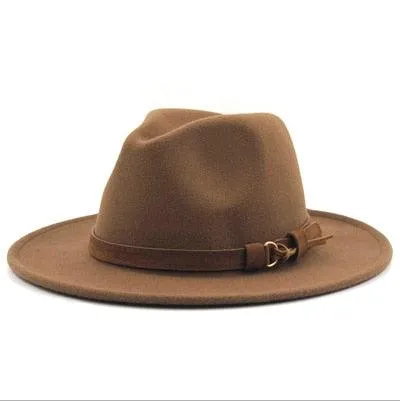 Fedora Hat With Leather Ribbon