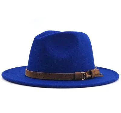 Fedora Hat With Leather Ribbon