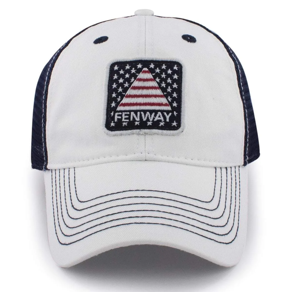 Fenway USA Patch "White Wash" Trucker Hat