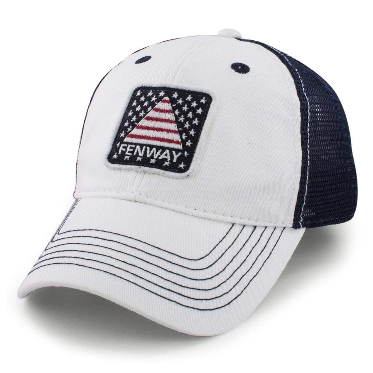 Fenway USA Patch "White Wash" Trucker Hat