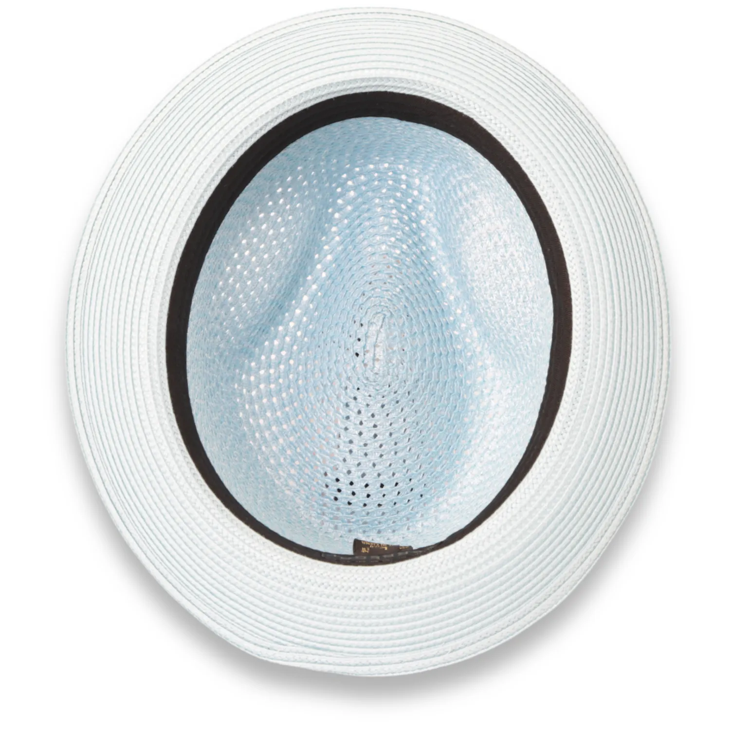 Ferrecci Castor in Sky Blue Crushable Straw Hat Fedora