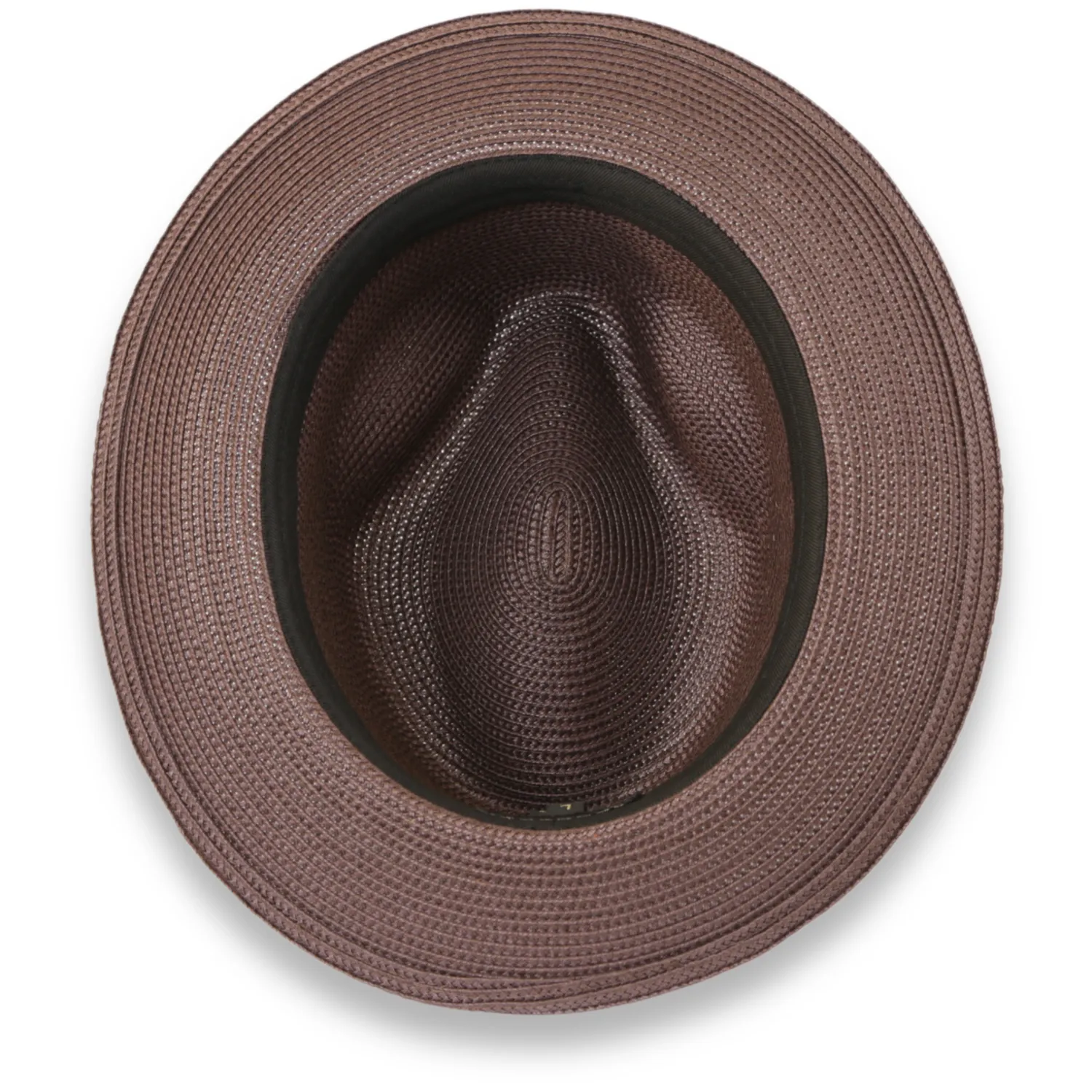 Ferrecci Tapa in Brown Crushable Straw Hat Fedora