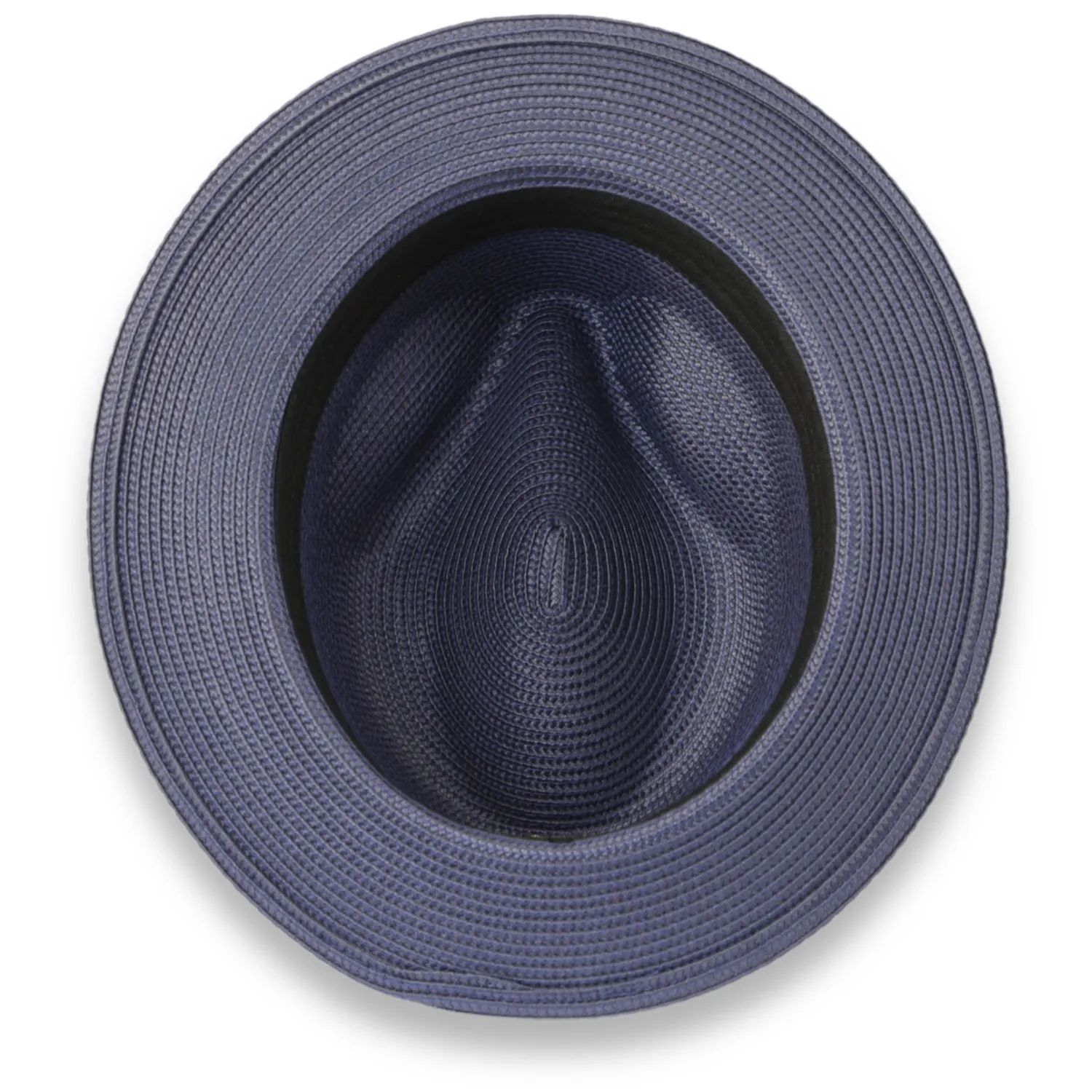 Ferrecci Tapa in Navy Crushable Straw Hat Fedora
