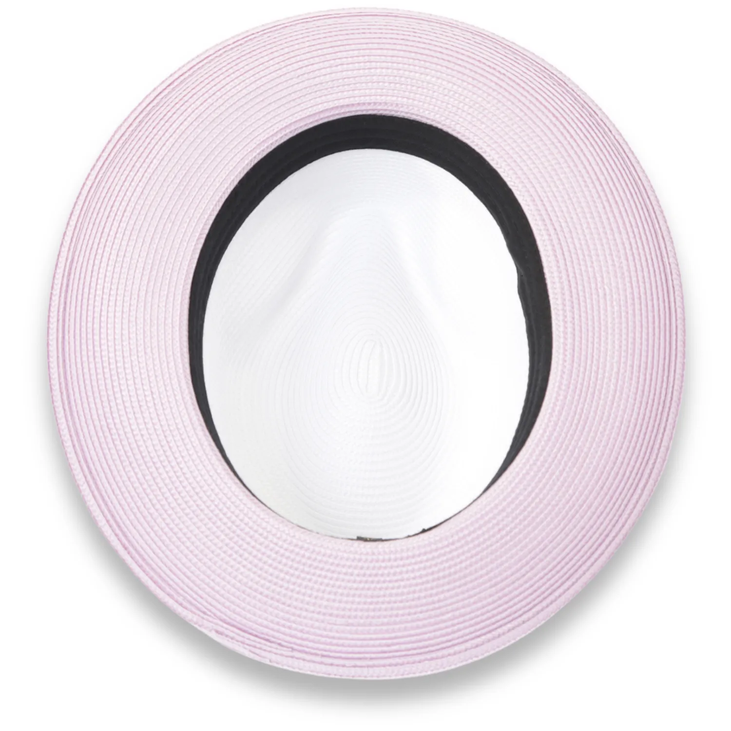 Ferrecci Tapa in Two Tone Lavender-White Crushable Straw Hat Fedora