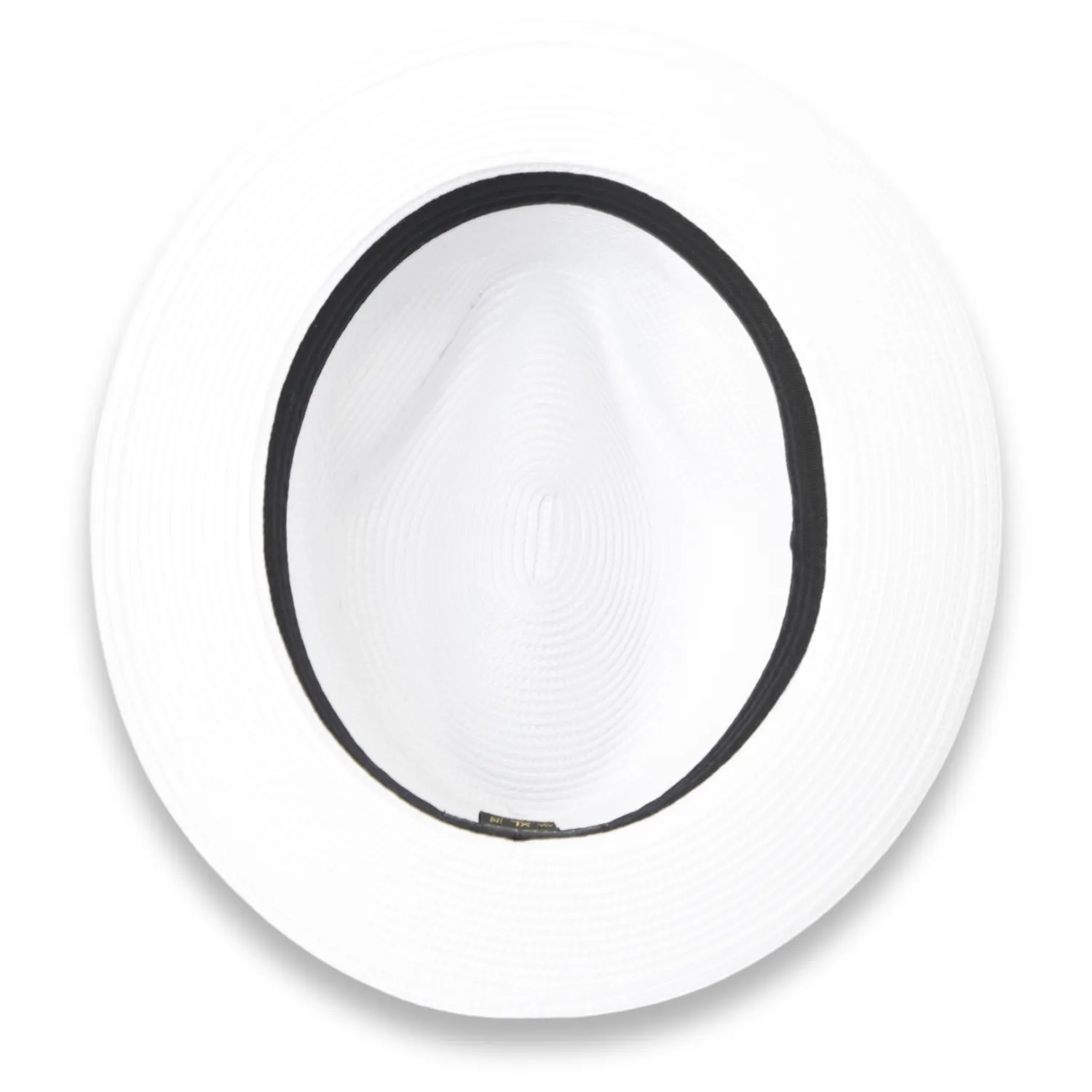 Ferrecci Tapa in White Crushable Straw Hat Fedora