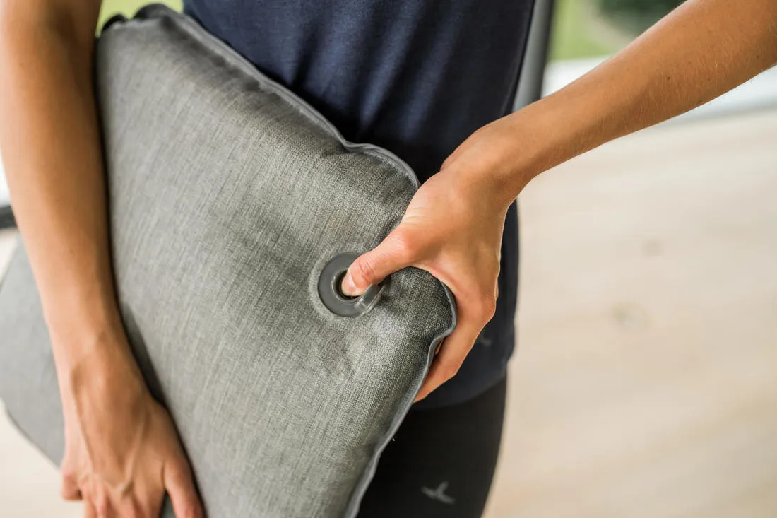 Fitness Adjustable Back Mobility Fabric Balance Cushion - Grey