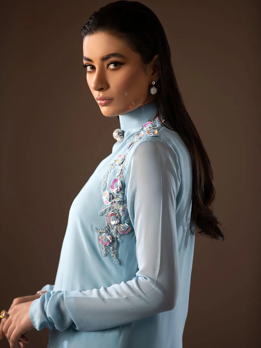 Fleur | Mohtaram NUUR Luxury PRET Collection 2022 | Stitched Silk Suits