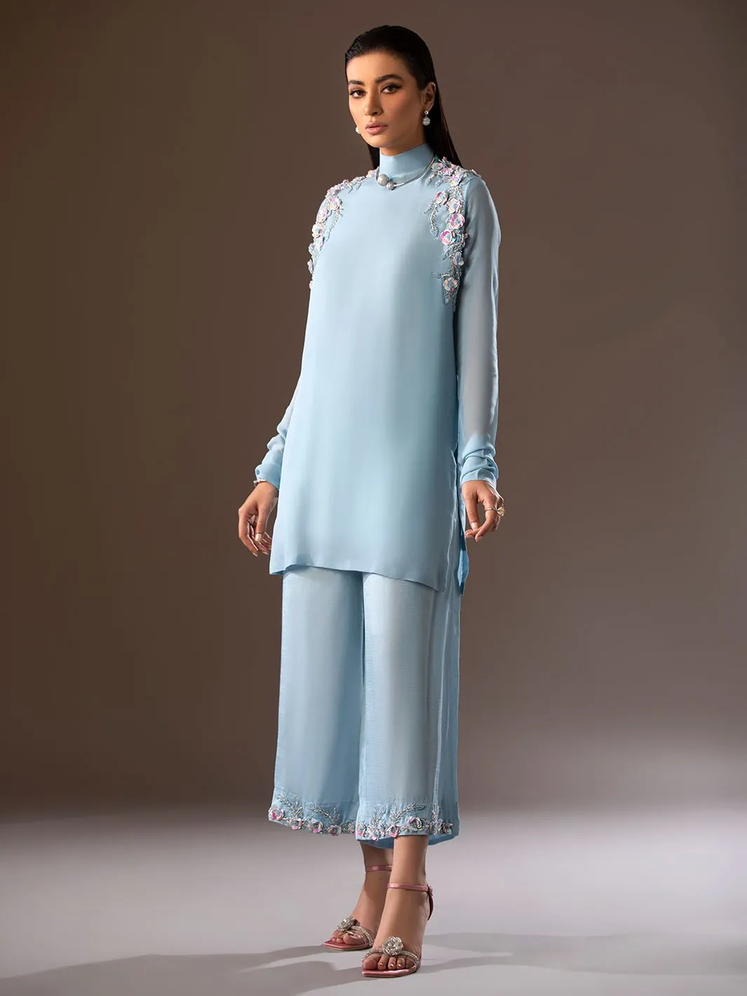 Fleur | Mohtaram NUUR Luxury PRET Collection 2022 | Stitched Silk Suits