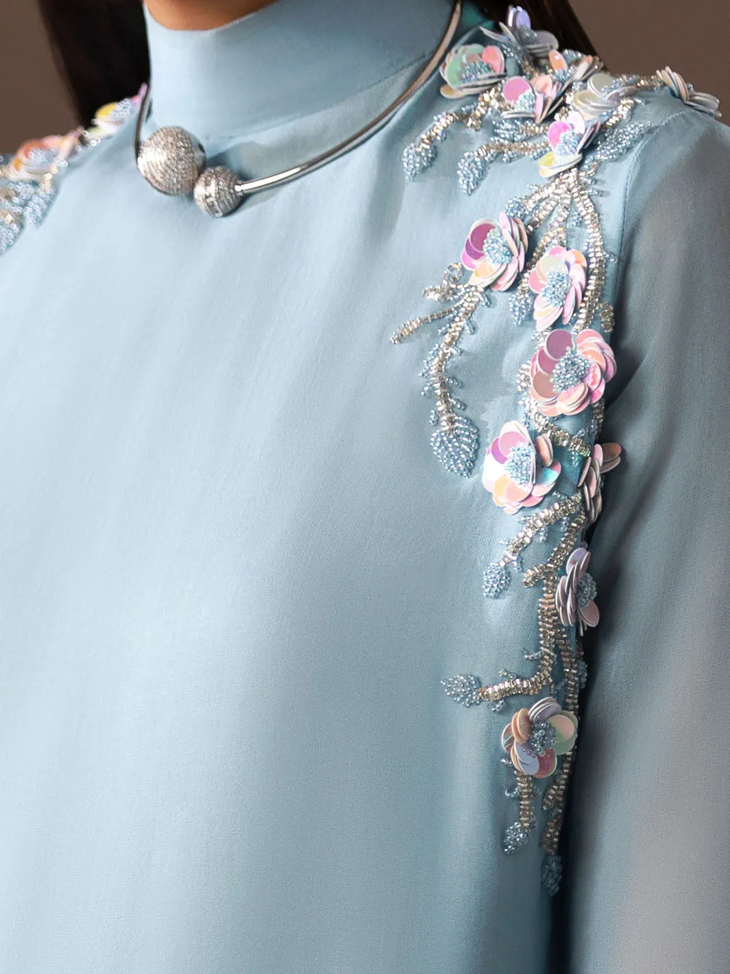 Fleur | Mohtaram NUUR Luxury PRET Collection 2022 | Stitched Silk Suits