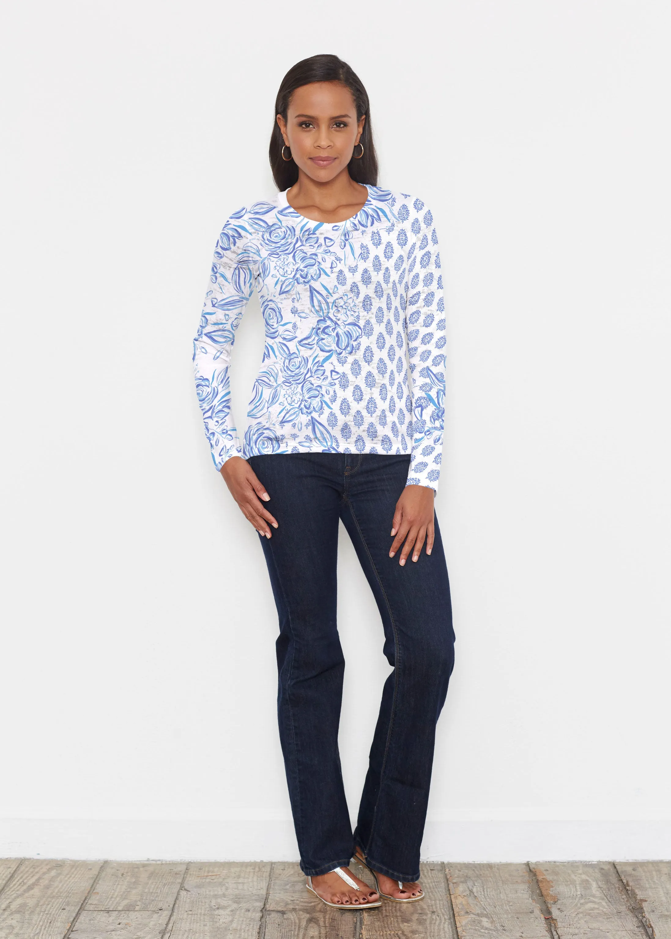 Flora (8041) ~ Signature Long Sleeve Crew Shirt