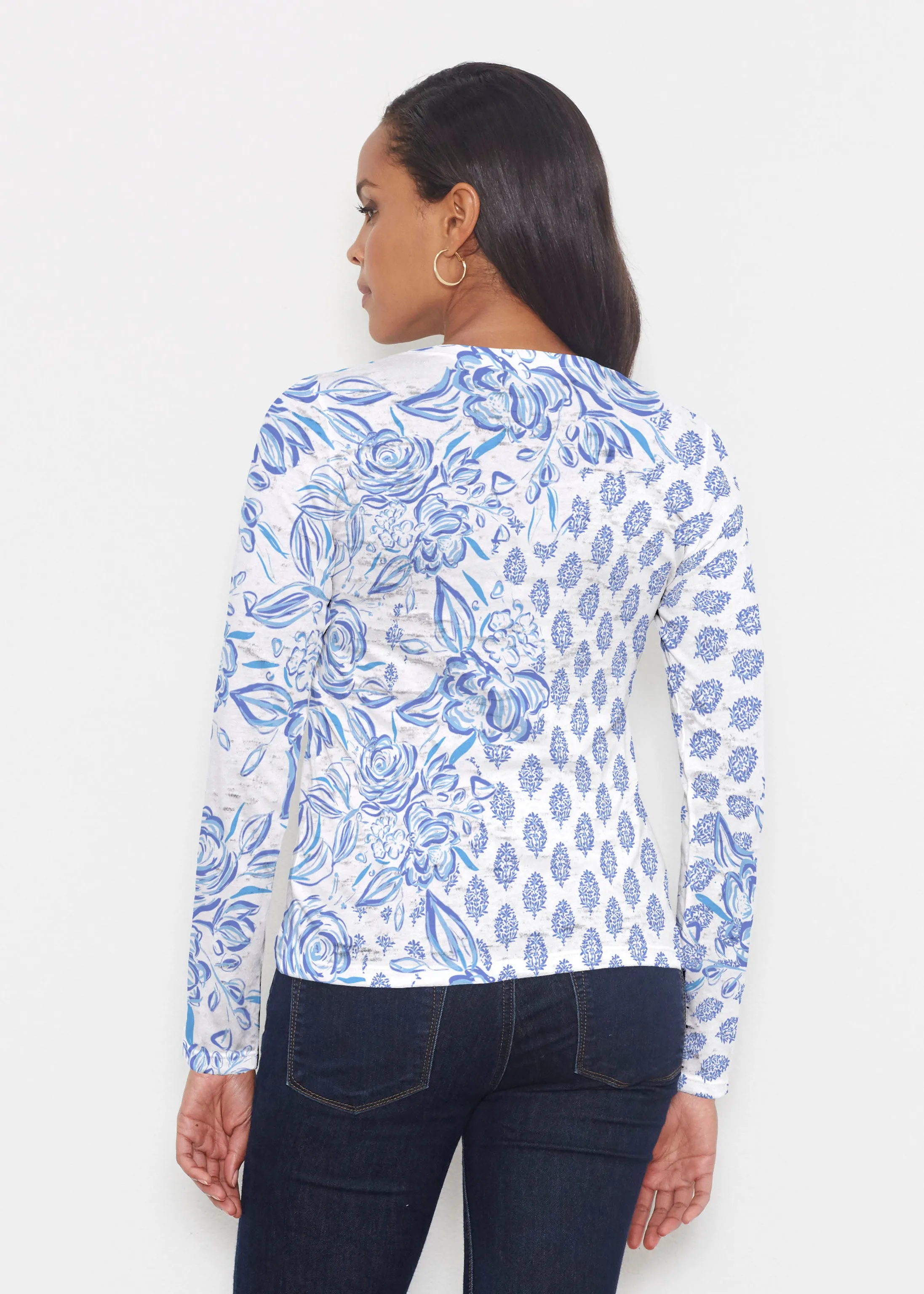 Flora (8041) ~ Signature Long Sleeve Crew Shirt