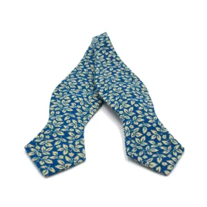 Floral Ivy Sapphire Self Tie Bow Tie