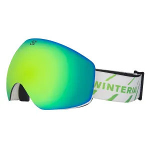 Frameless Skin and Snowboard Googles with Interchangeable Lenses - White