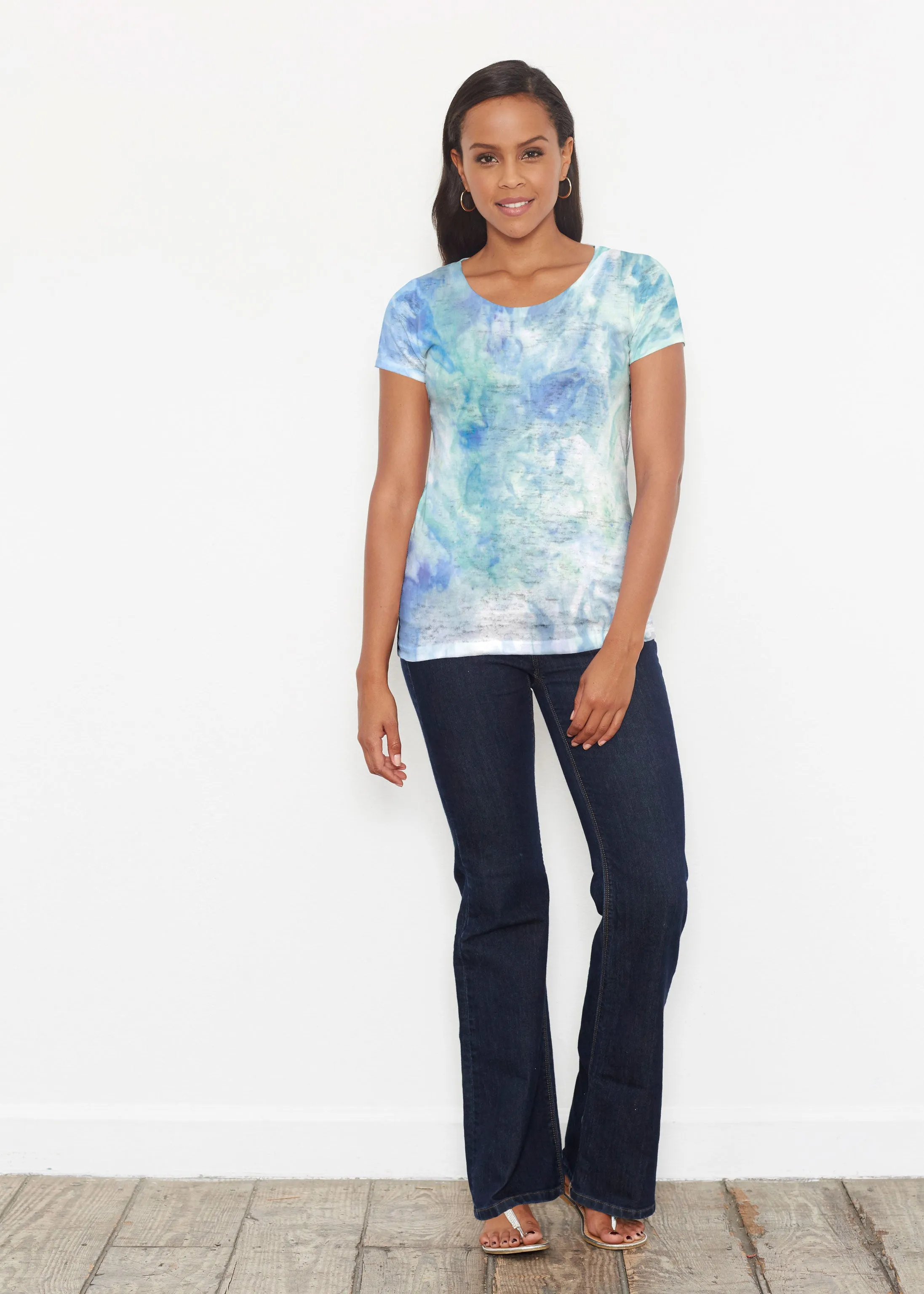 Francesca (16249) ~ Short Sleeve Scoop Shirt