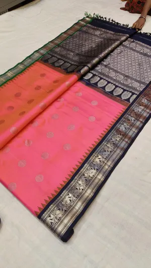 Gadwal Handloom Pure Silk Saree for Wedding