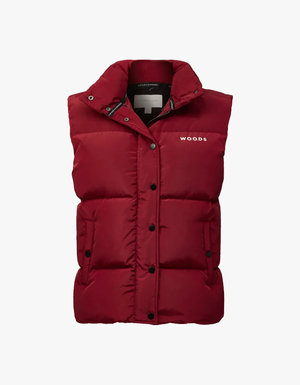Galactic Puffer Vest - Sangria