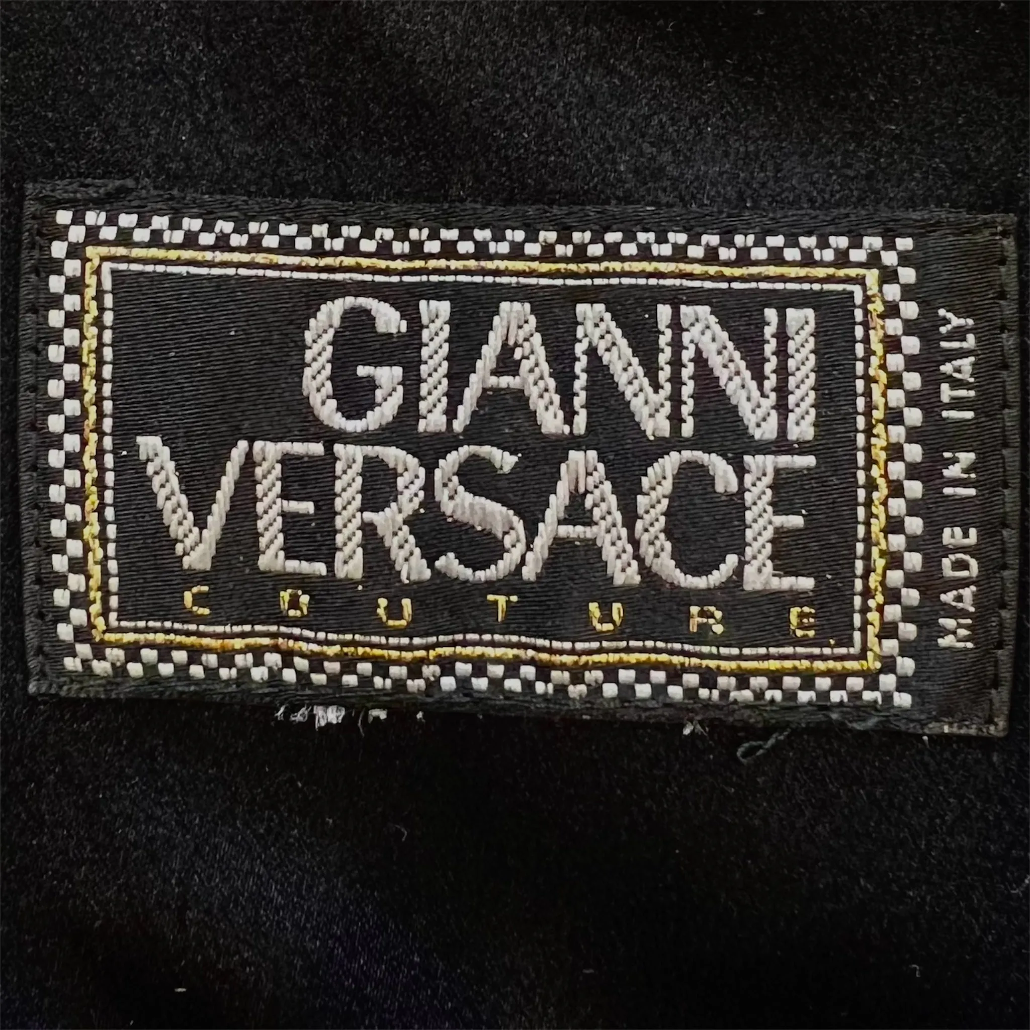 Gianni Versace Lifetime Couture Autumn/Winter 1994 Black Wool Cut-Out Dress