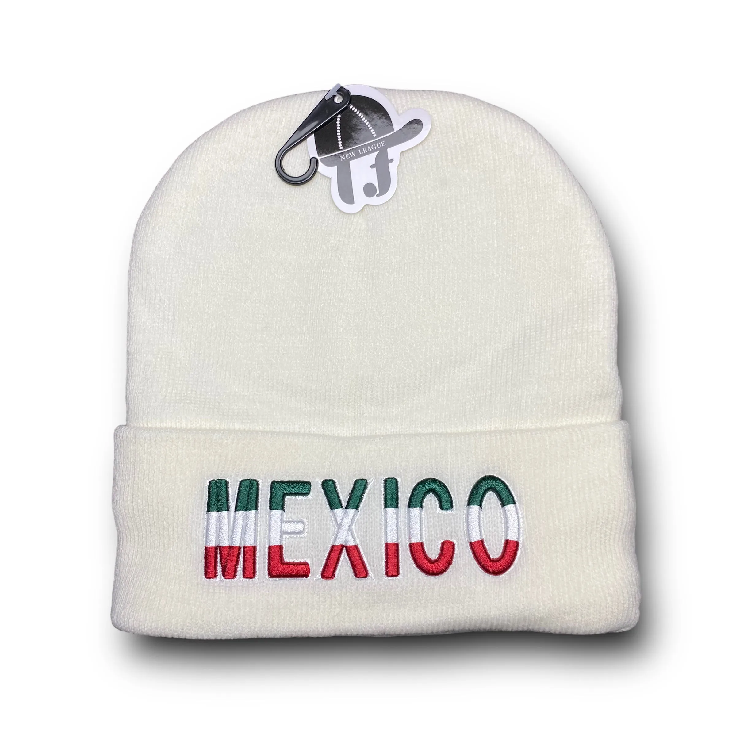 Gorro Bordado de la Bandera de Mexico Aislado