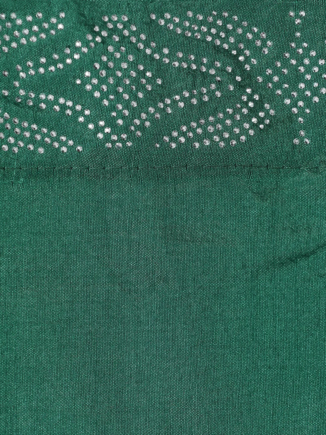 Green Poly Silk Swarovski Work Saree