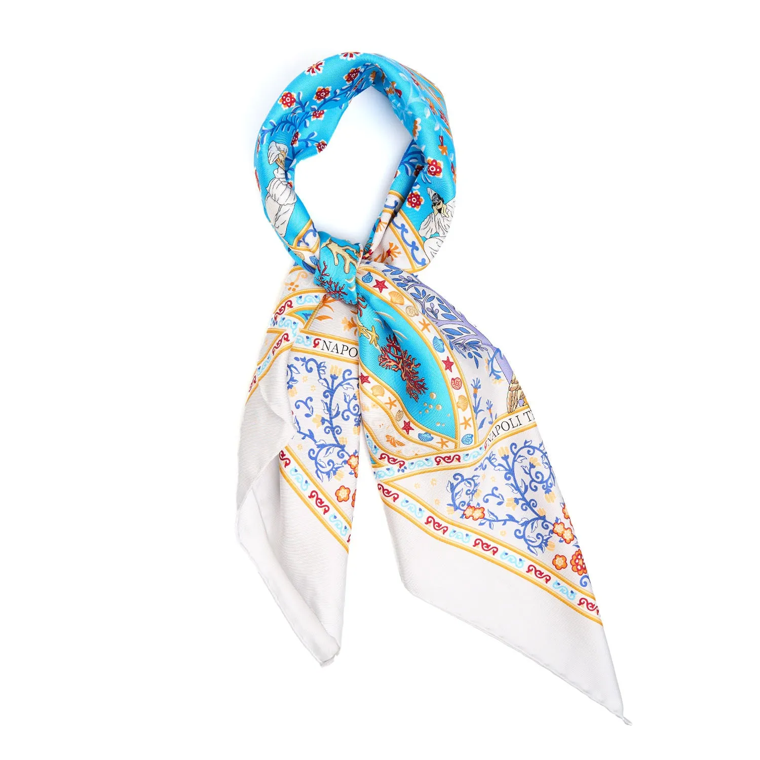 GREY SILK SCARF 90