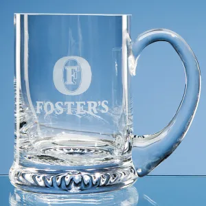 Handmade 'Star Base' Engraved Crystal Tankard (0.79 Pint)