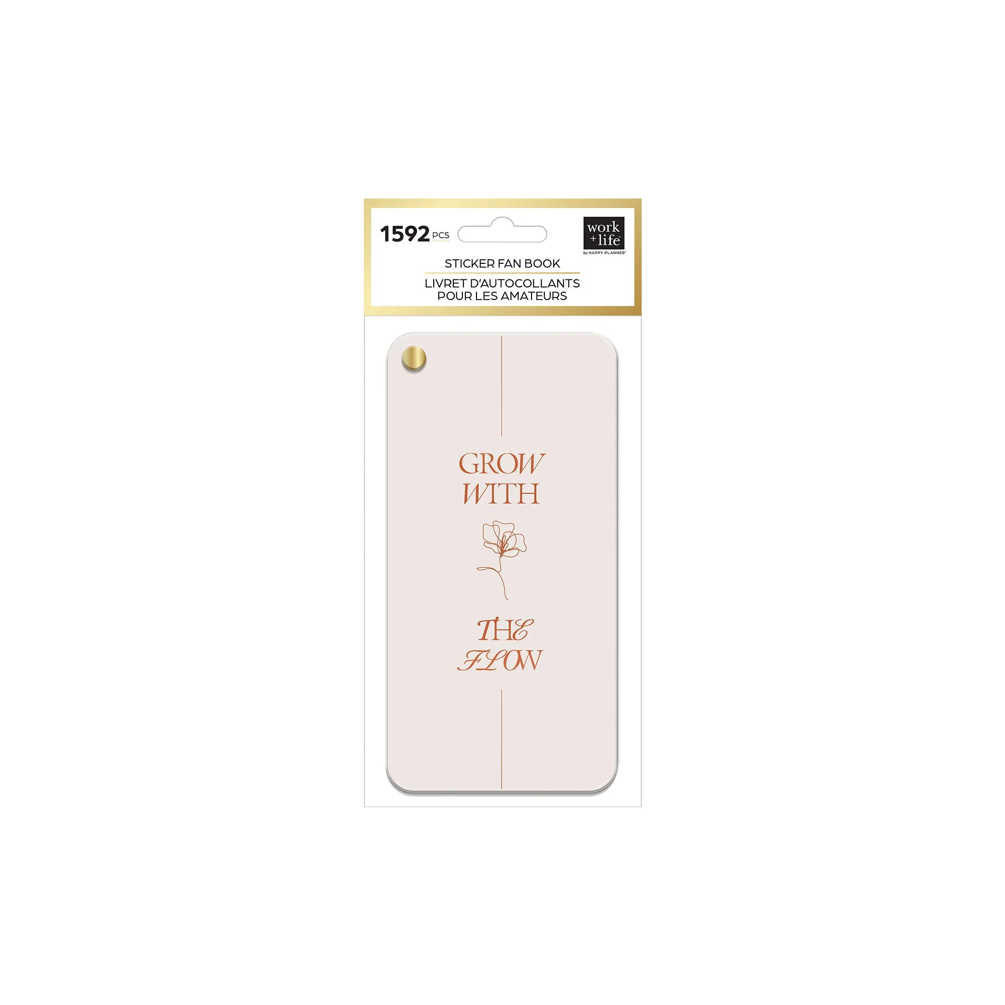 Happy Planner Work   Life Ivy & Rose Sticker Fan Book