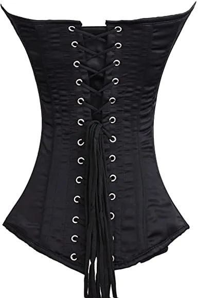 Hartog Black & Red satin Overbust Corset