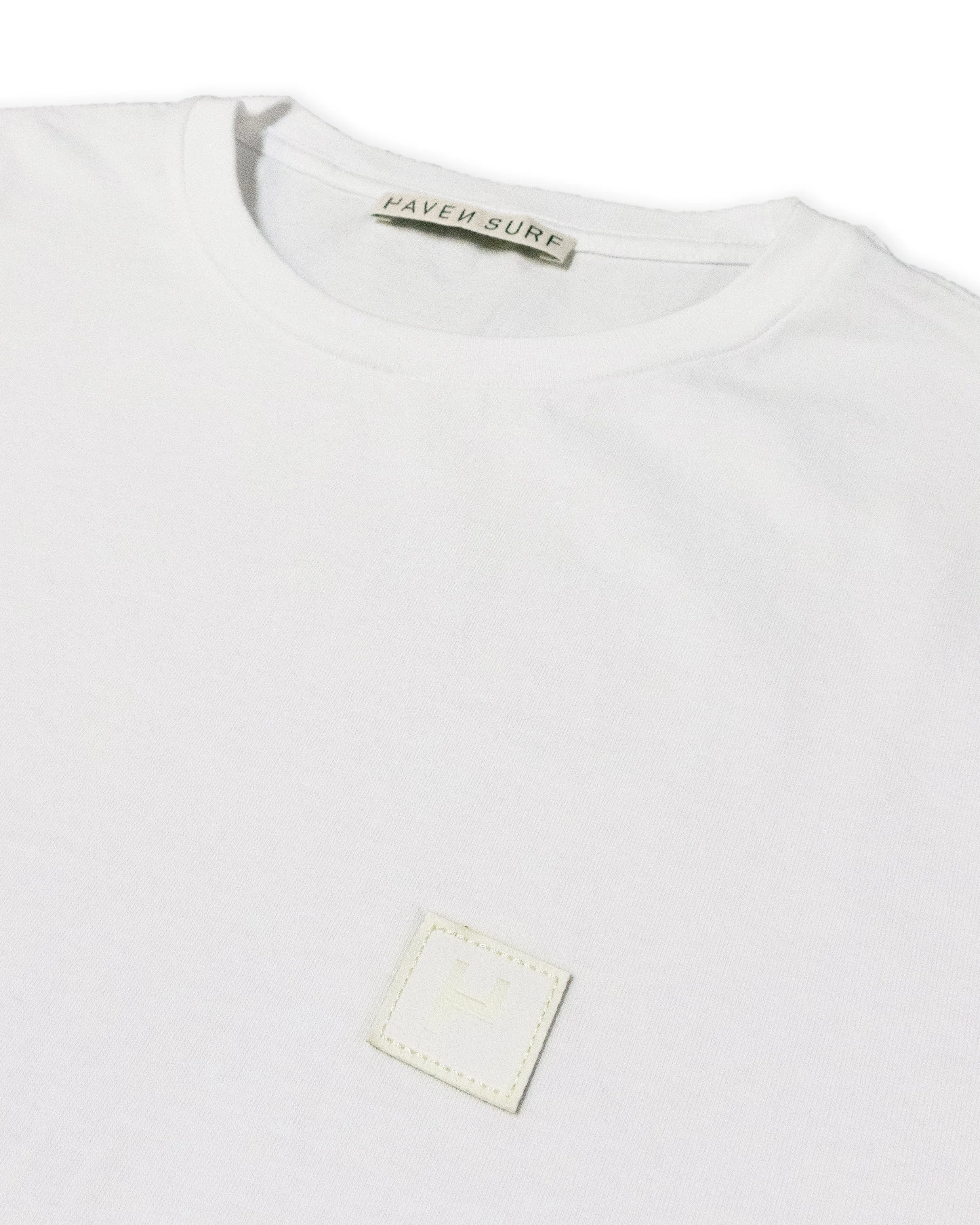 Haven Surf - Base Tee w/ H - logo patch  - White