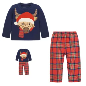 Highland Cow Tartan Pyjamas