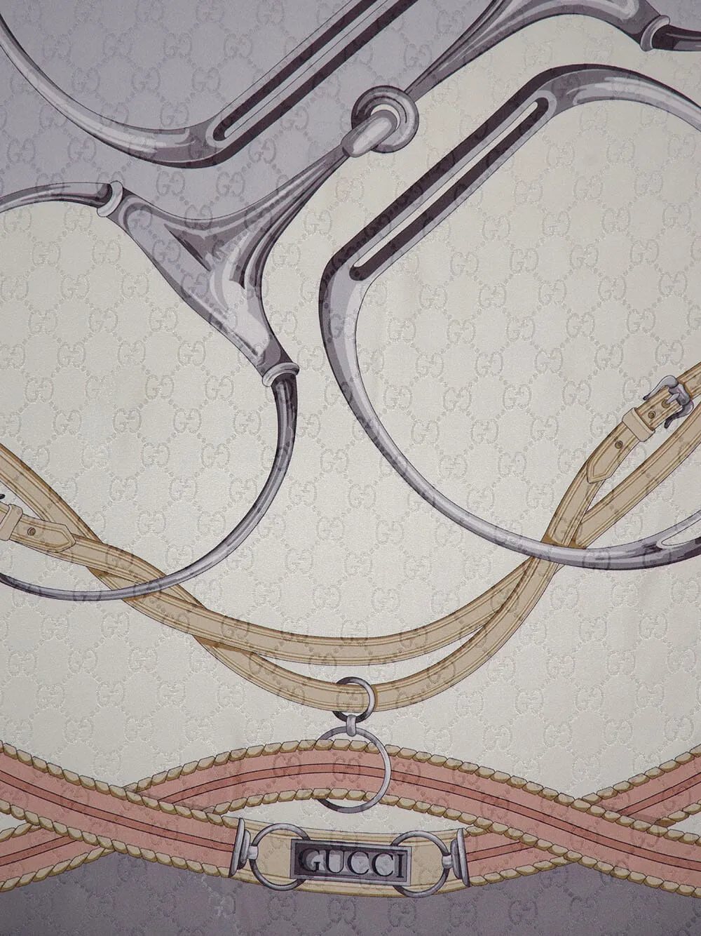 Horsebit Silk Scarf