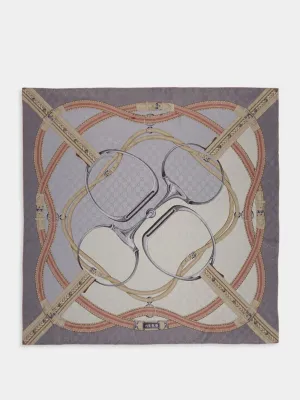 Horsebit Silk Scarf