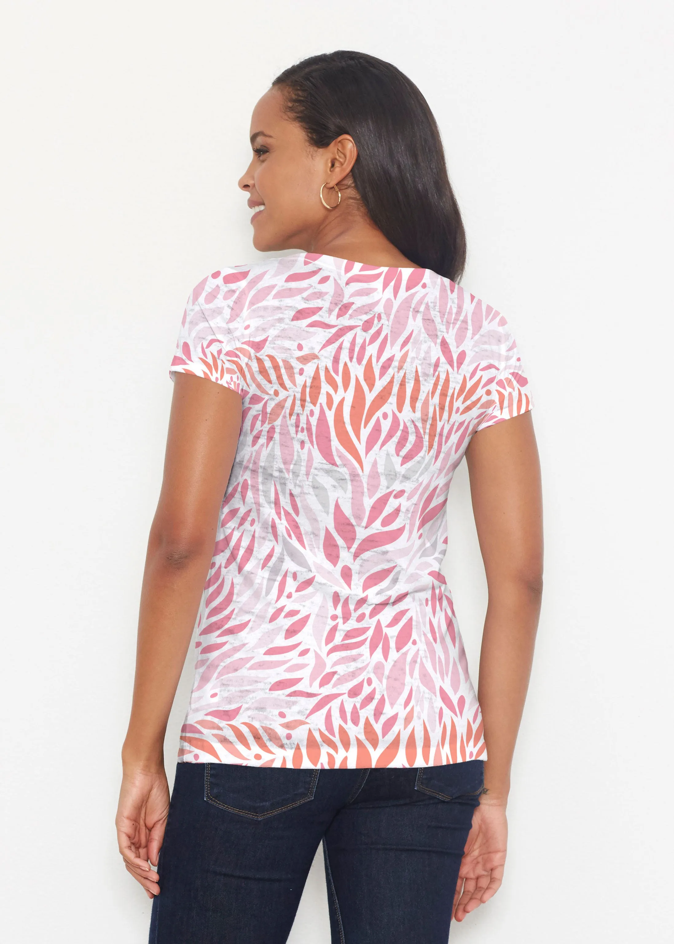 Hotsy Totsy Pink (8145) ~ Short Sleeve Scoop Shirt