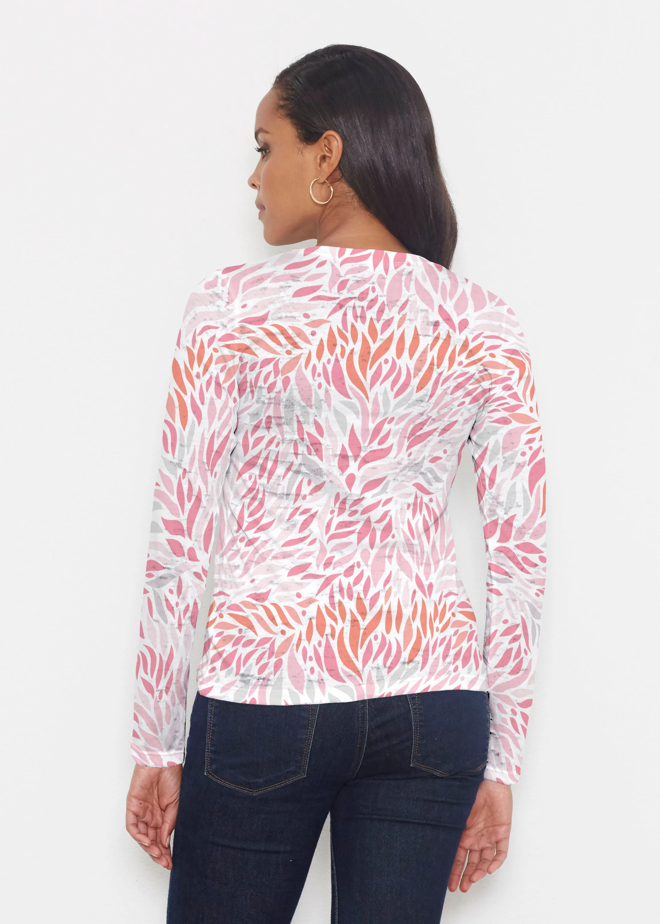 Hotsy Totsy Pink (8145) ~ Signature Long Sleeve Crew Shirt