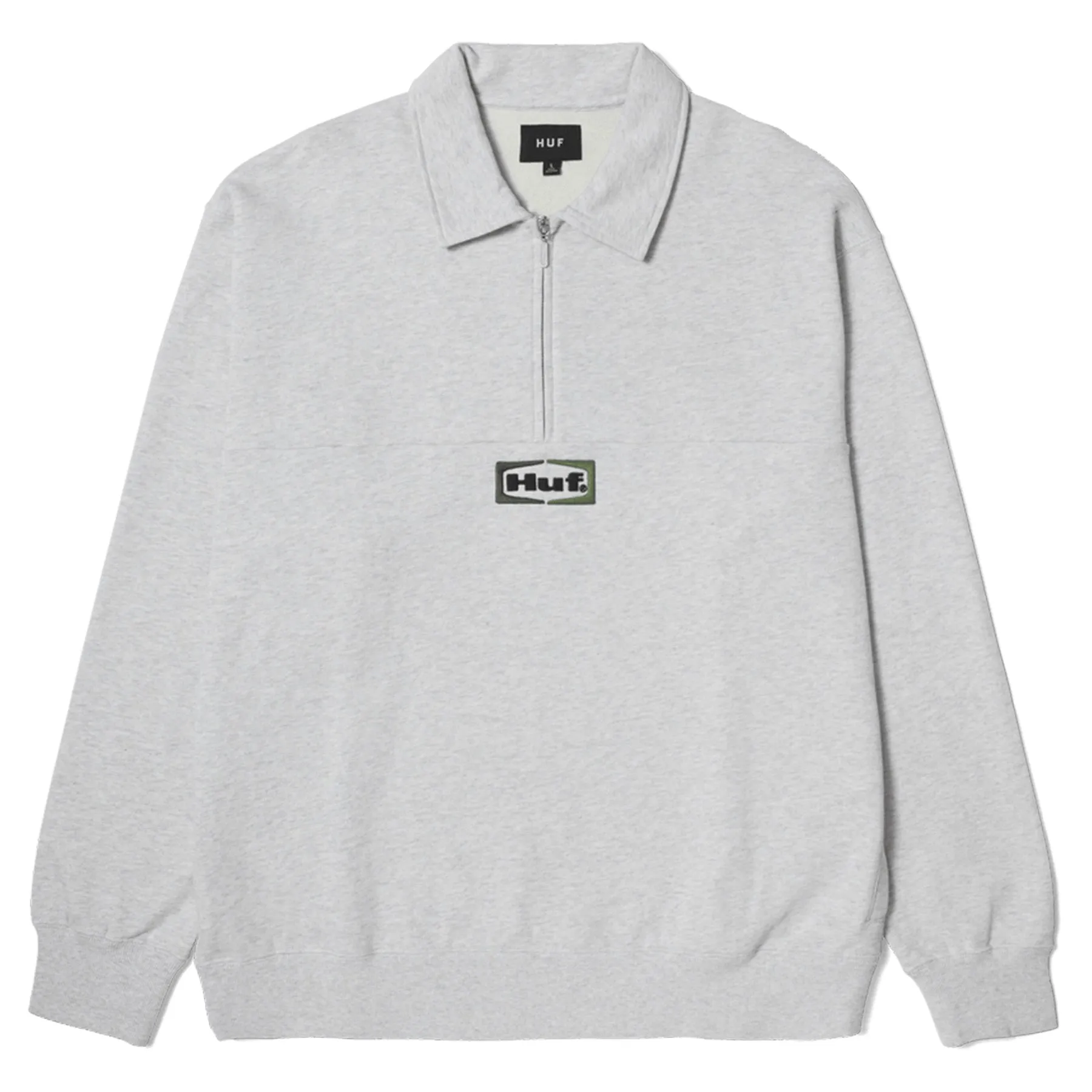 Huf Slate Quarter Zip Fleece Heather Grey