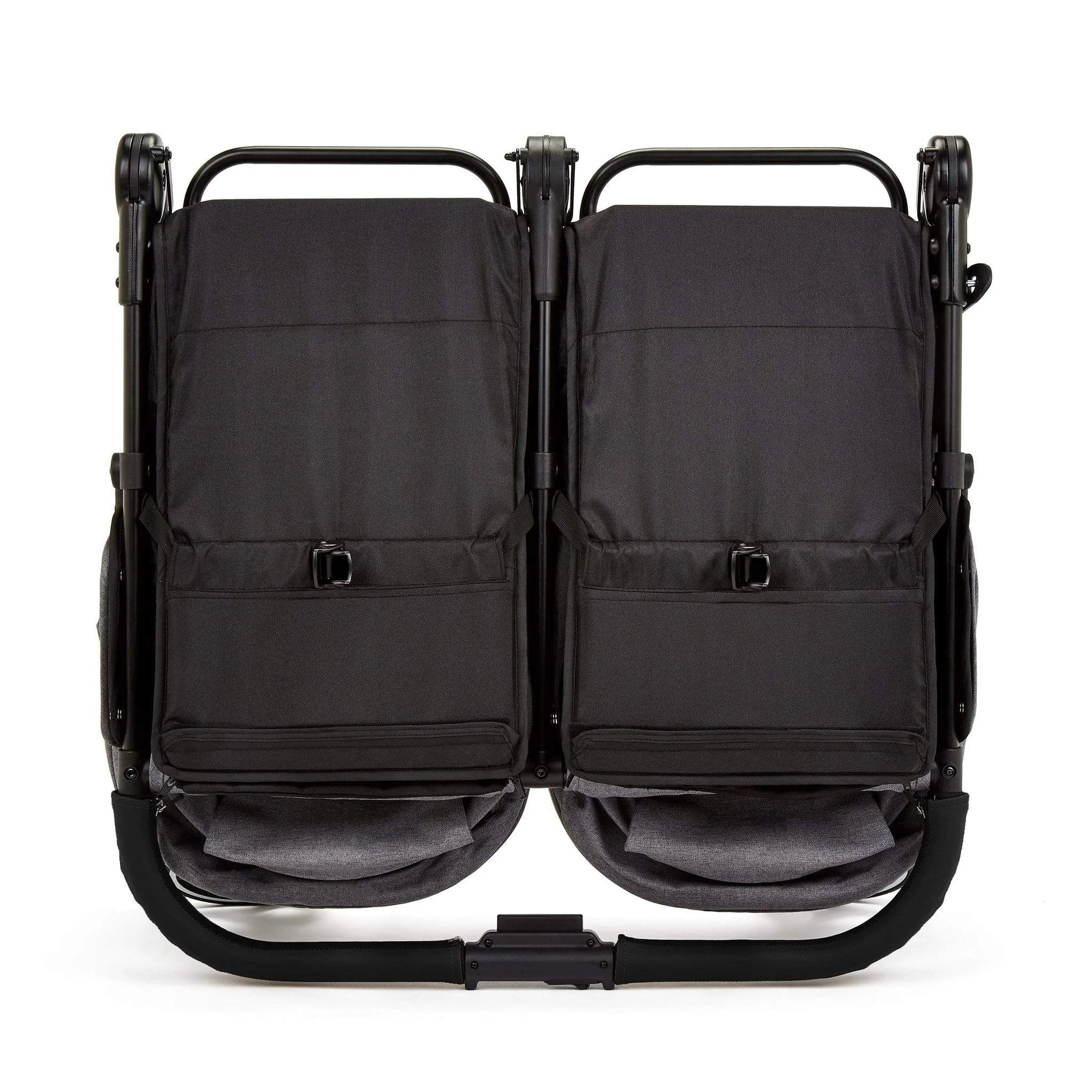 Ickle Bubba Venus Double Stroller in Black/Space Grey/Black