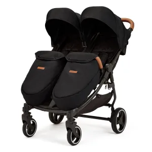 Ickle Bubba Venus Max Double Stroller in Black/Black/Tan