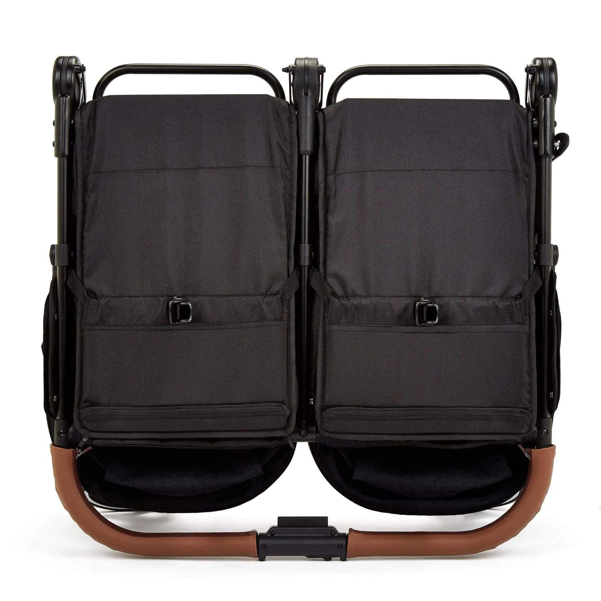 Ickle Bubba Venus Max Double Stroller in Black/Black/Tan