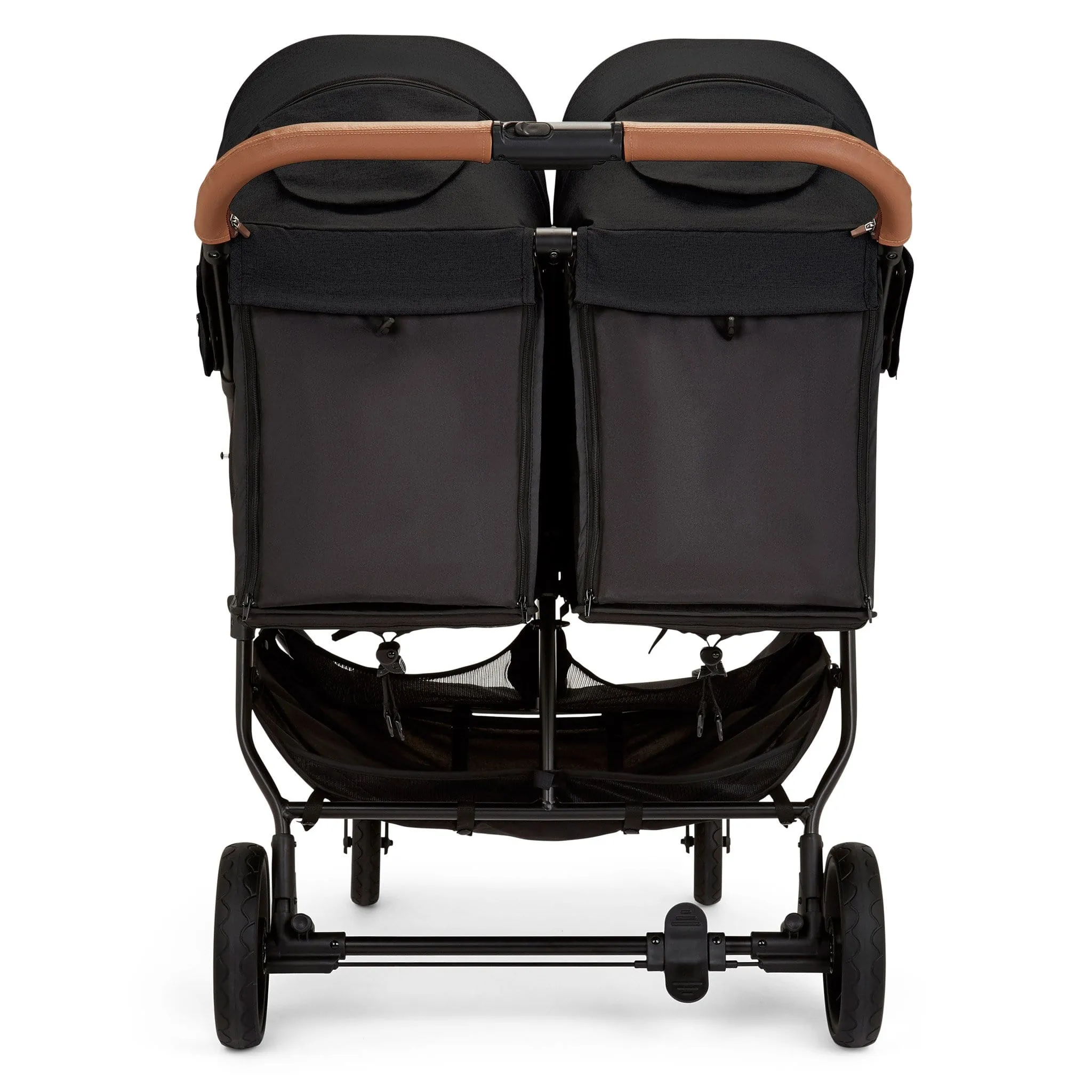 Ickle Bubba Venus Max Double Stroller in Black/Black/Tan