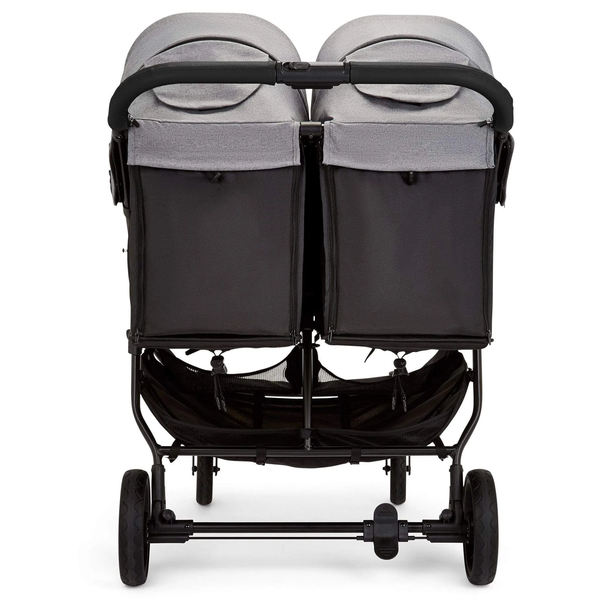Ickle Bubba Venus Max Double Stroller in Black/Space Grey/Black