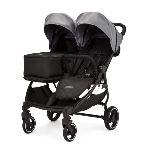 Ickle Bubba Venus Prime Double Stroller in Black/Space Grey/Black