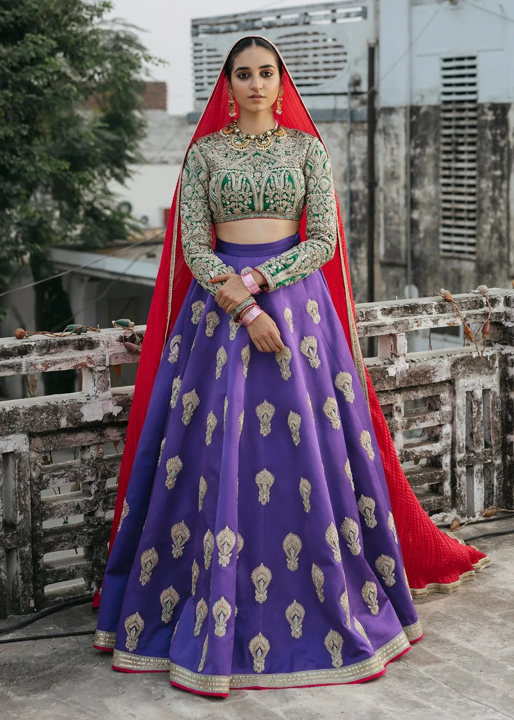Indian Lehnga Choli for Bride in Elegant Style #J4307