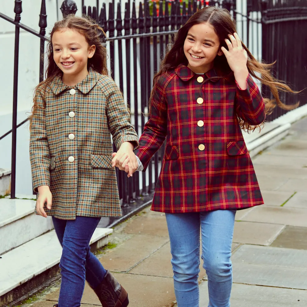 Islington Girls Coat - Classic Tartan