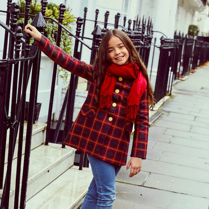 Islington Girls Coat - Classic Tartan